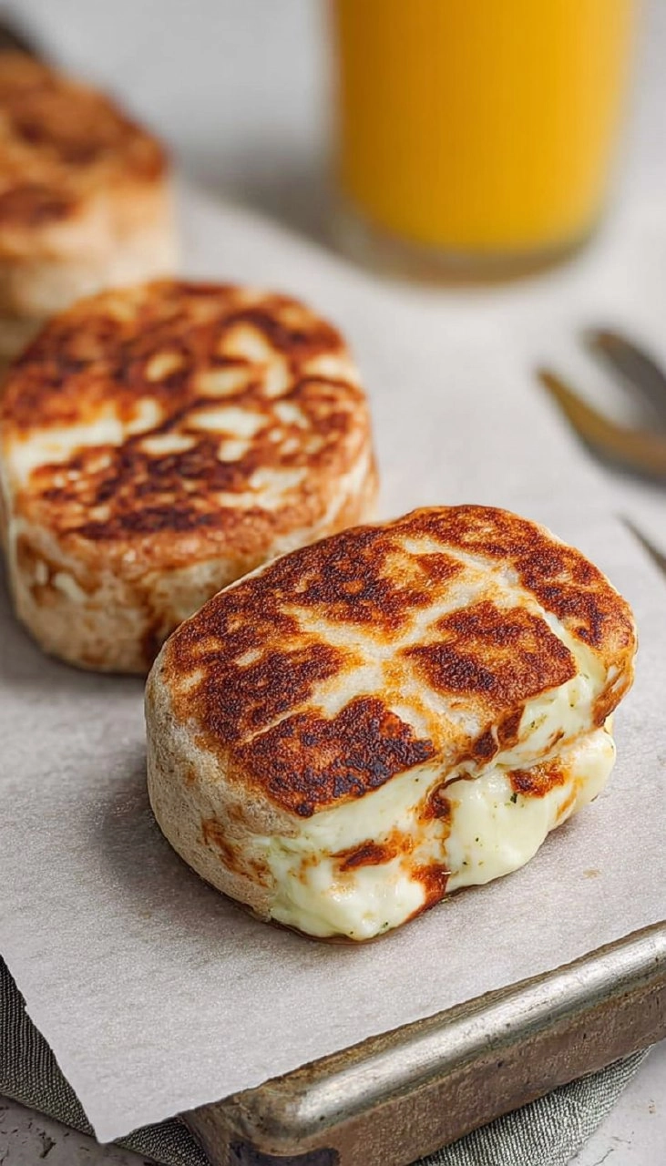 Breakfast Stuffed Cottage Cheese English Muffins (High-Protein!)
