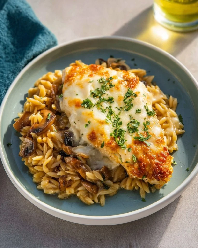 Creamy-Chicken-Orzo-Bake-Recipe