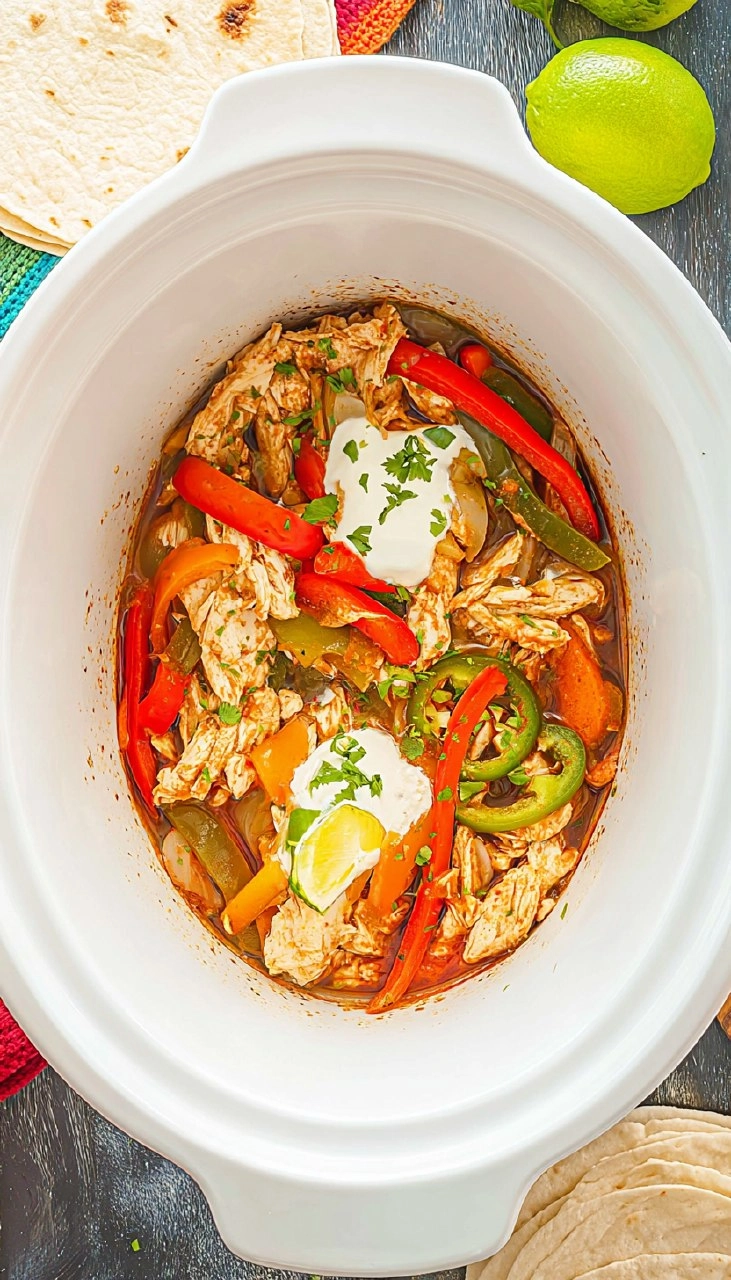 Crockpot Chicken Fajitas