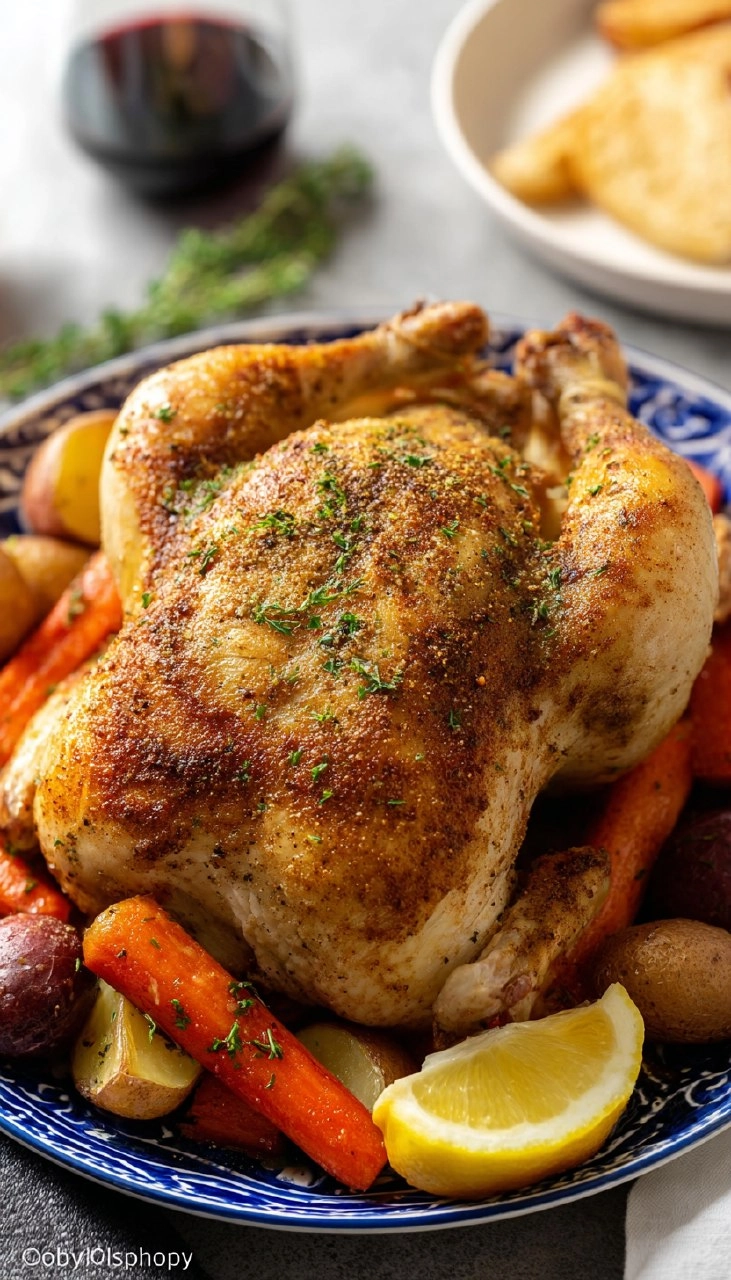 Crockpot Whole Chicken (10 Minute Prep)