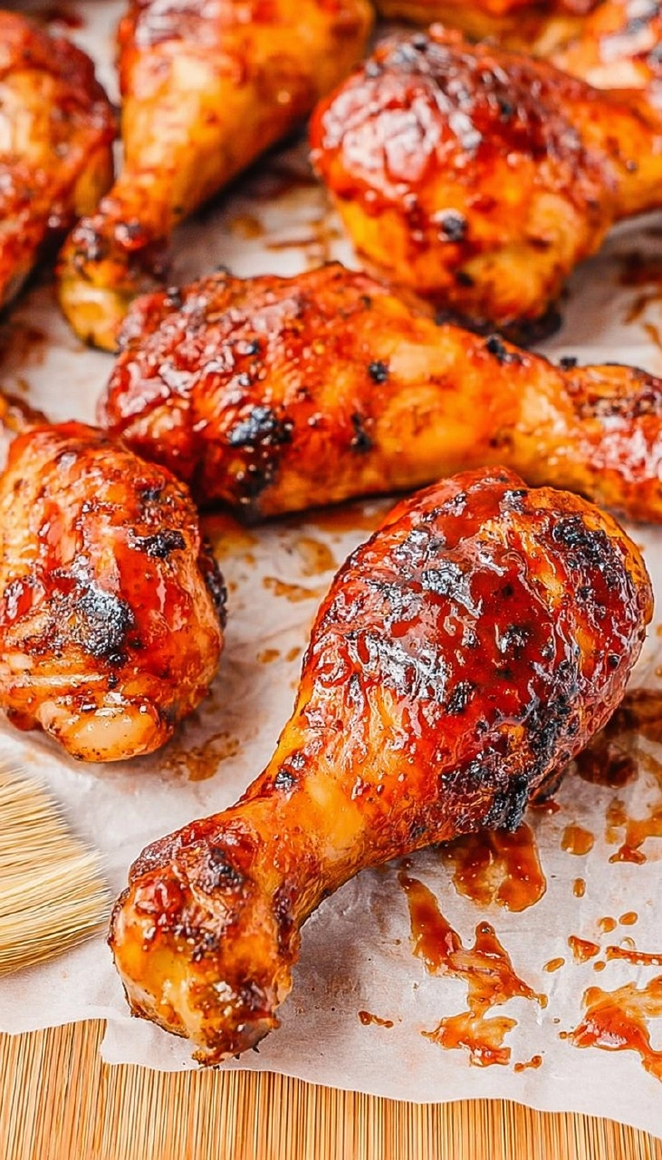 Grilled BBQ Chicken Drumsticks | Sticky Smoky Summer Cookout Chicken