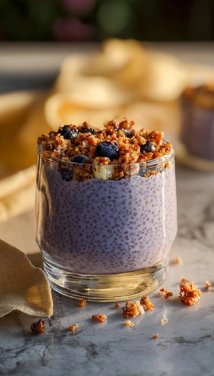 Lemon Blueberry Muffin Chia Pudding
