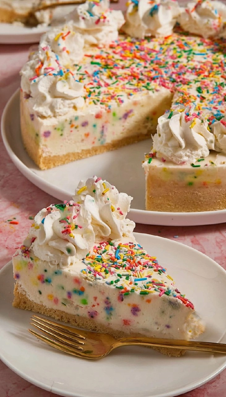 No-Bake Funfetti Cheesecake 110 No-Bake Funfetti Cheesecake