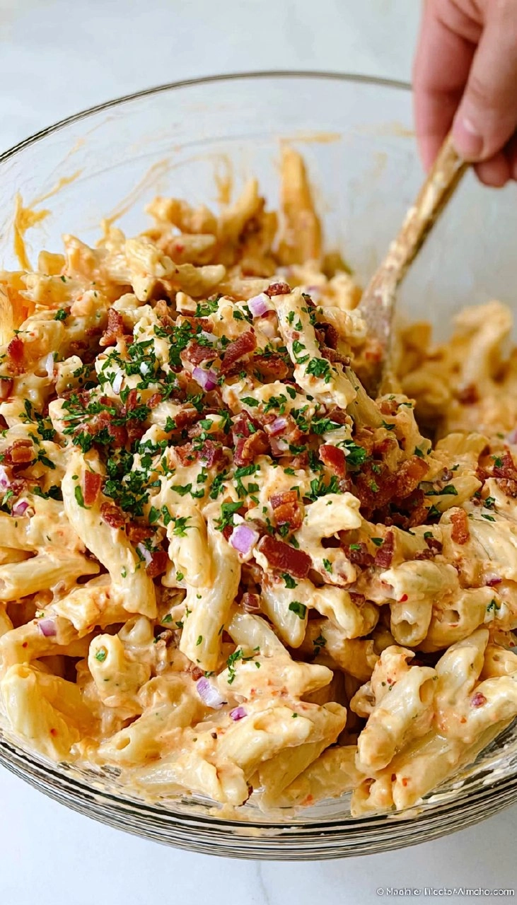 Pimento Cheese Pasta Salad