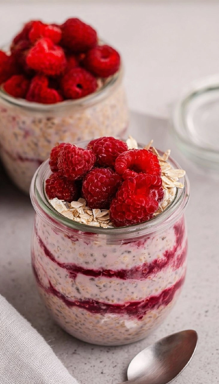 Raspberry Overnight Oats