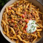 Southwest-Ground-Beef-Pasta-Recipe