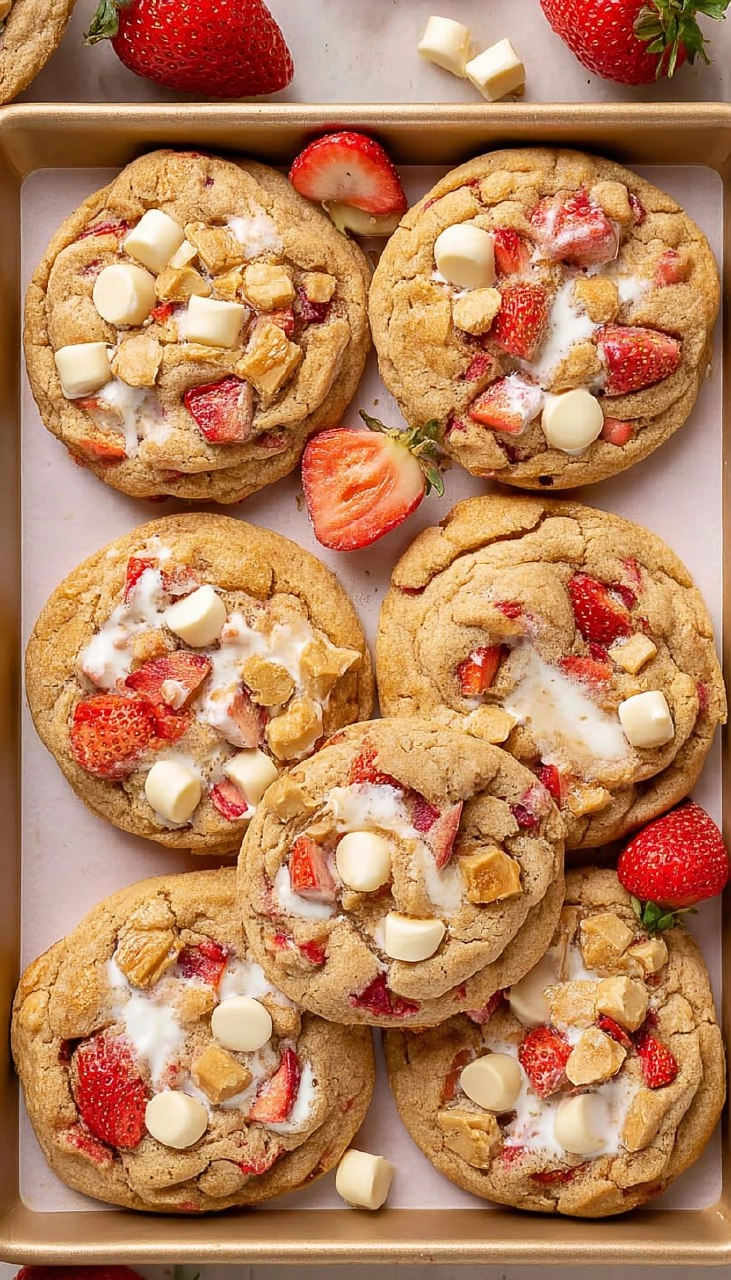 Strawberry Cheesecake Cookies