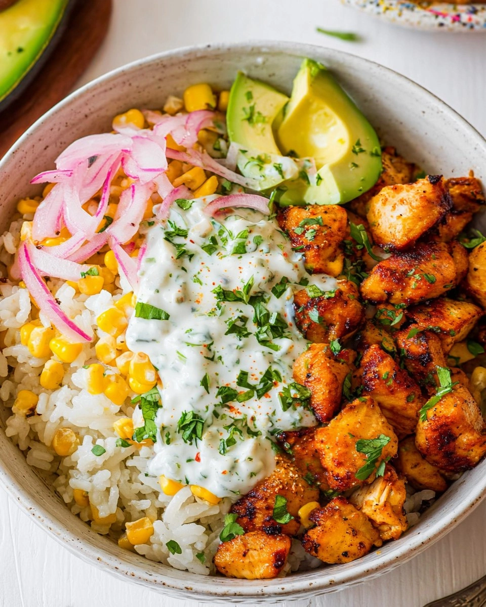 Street Corn Chicken Rice Bowls
