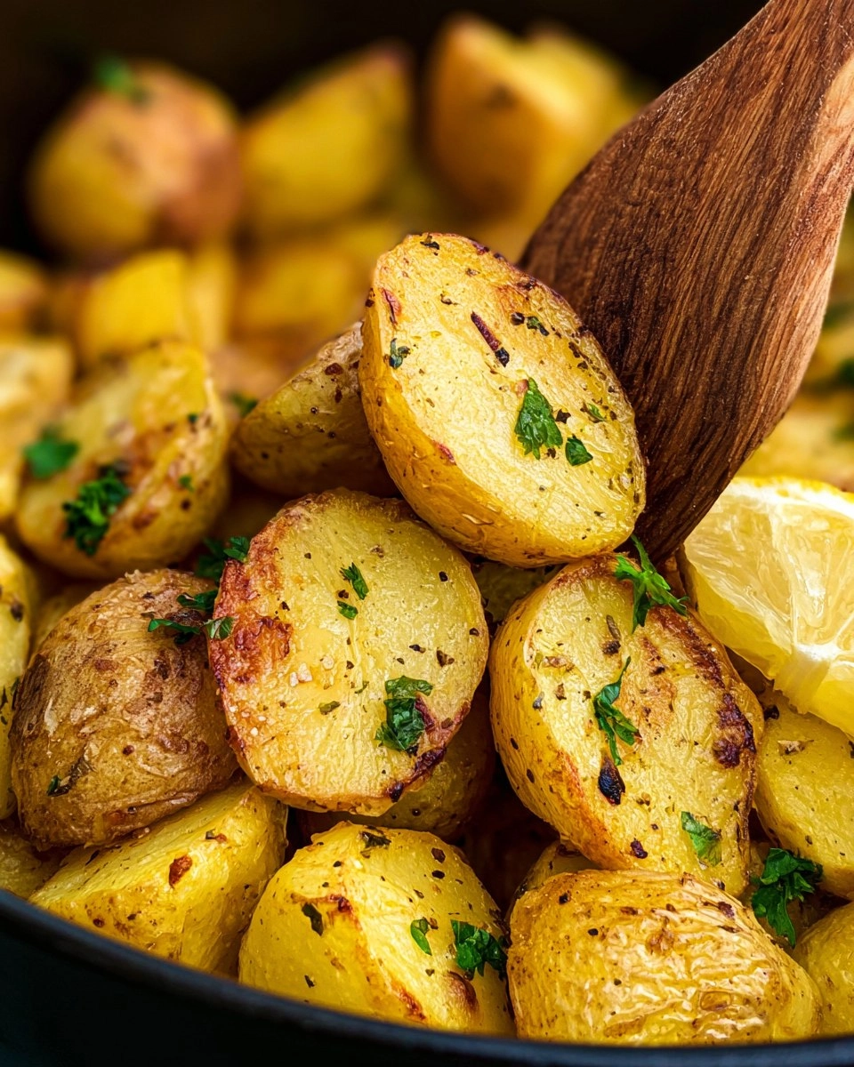 Air Fryer Greek Roasted Potatoes