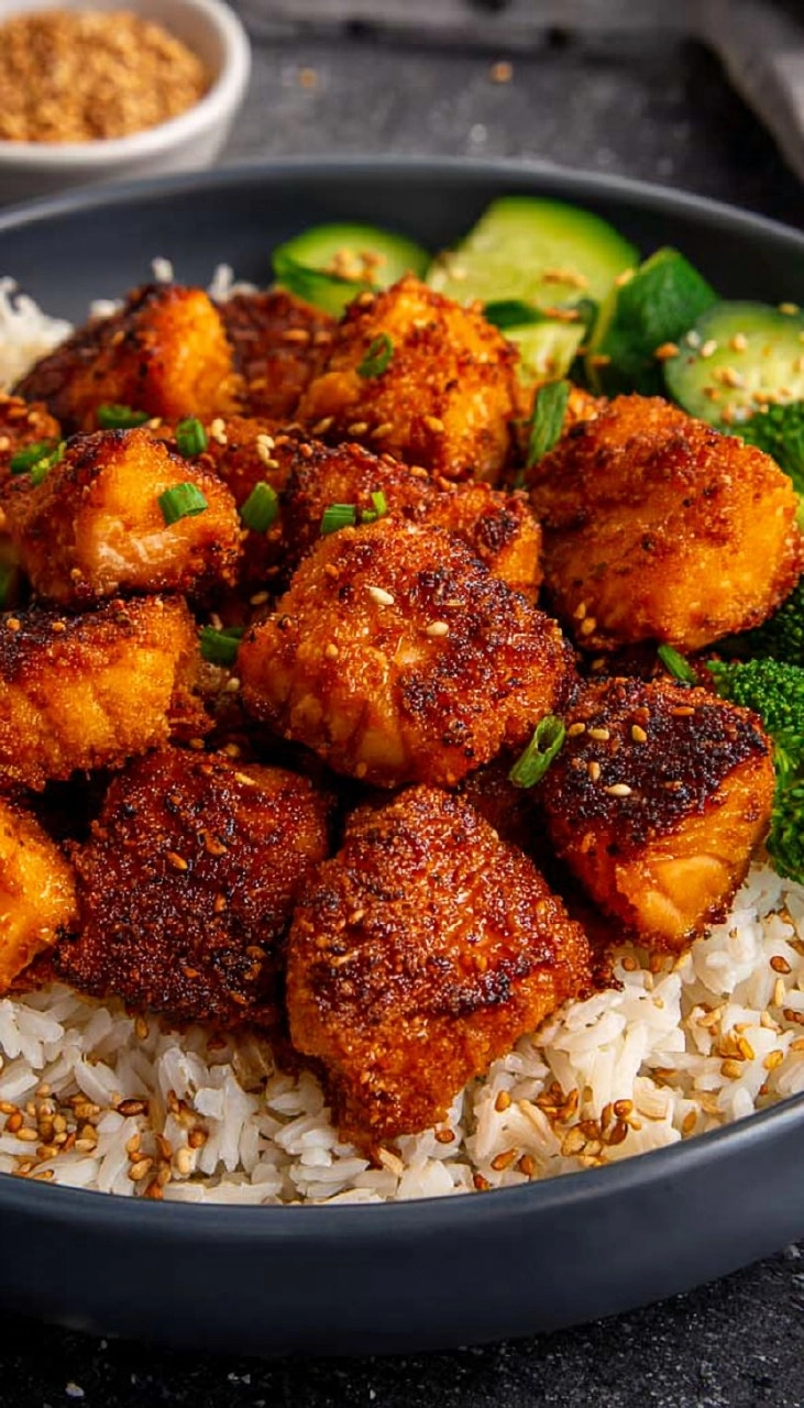 Air Fryer Salmon Bites