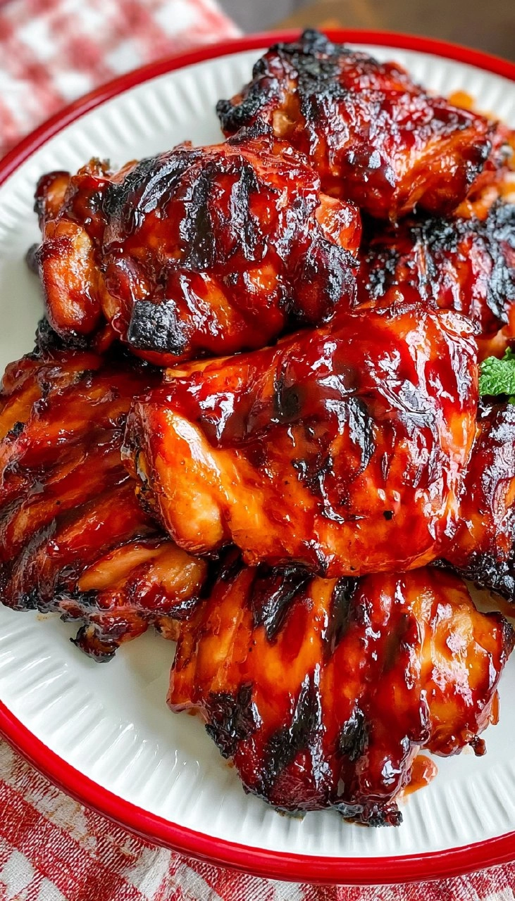 BBQ Chicken Thighs | Sticky Oven-Baked Summer Chicken Dinner