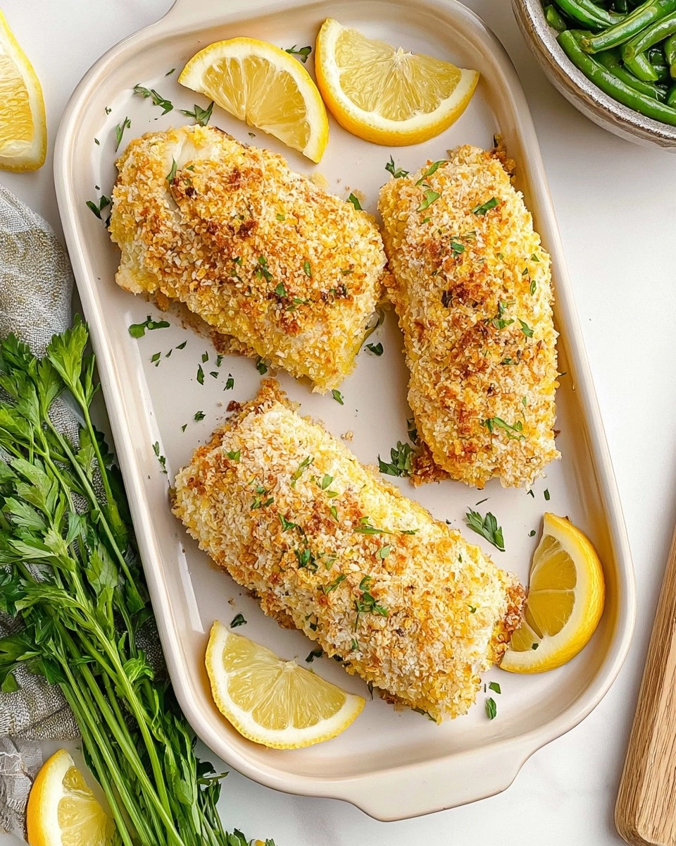 Baked Cod With Panko Bread Crumbs