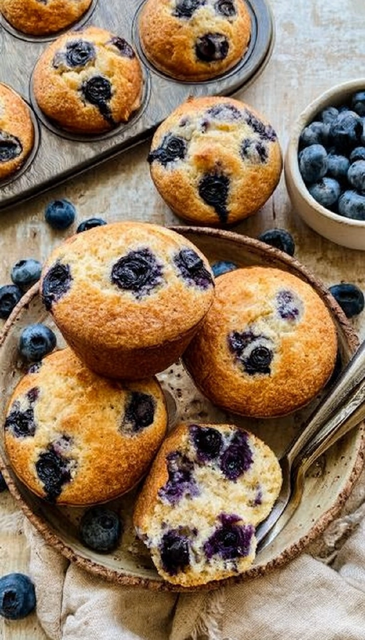 Blueberry Yogurt Muffins