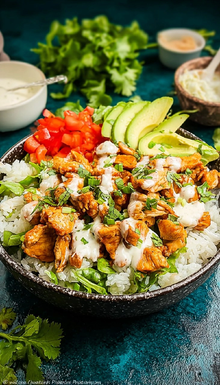 Buffalo Chicken Bowl (With Rice)