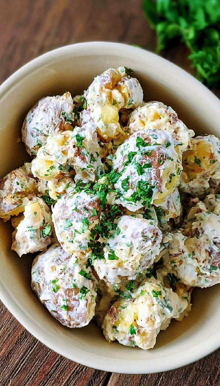 Buttermilk Smashed Potato Salad | Creamy BBQ Side for Memorial Day
