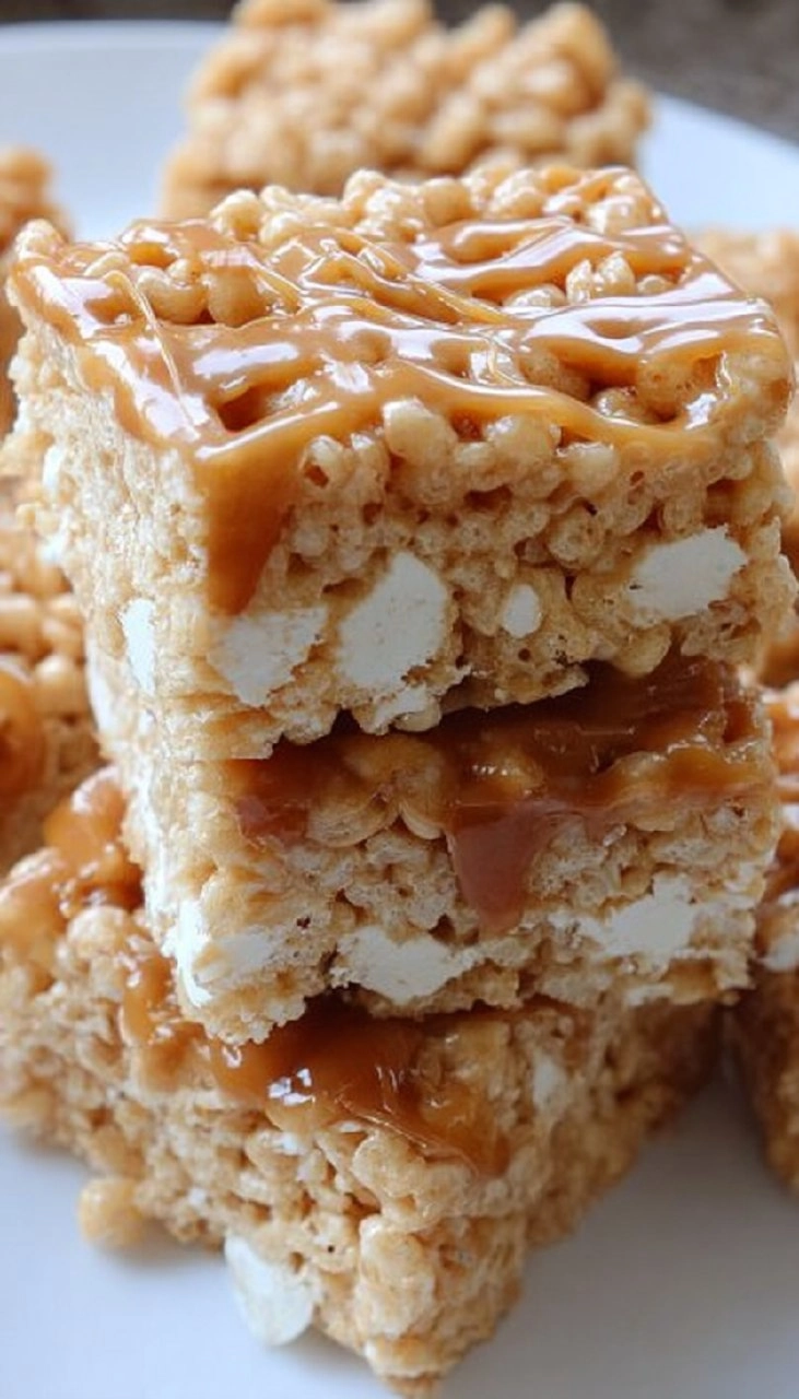 Caramel Rice Krispie Treats