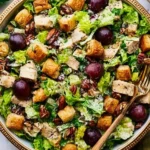 Chicken-Salad-with-Grapes-Pecans-and-Croissant-Croutons-Recipe