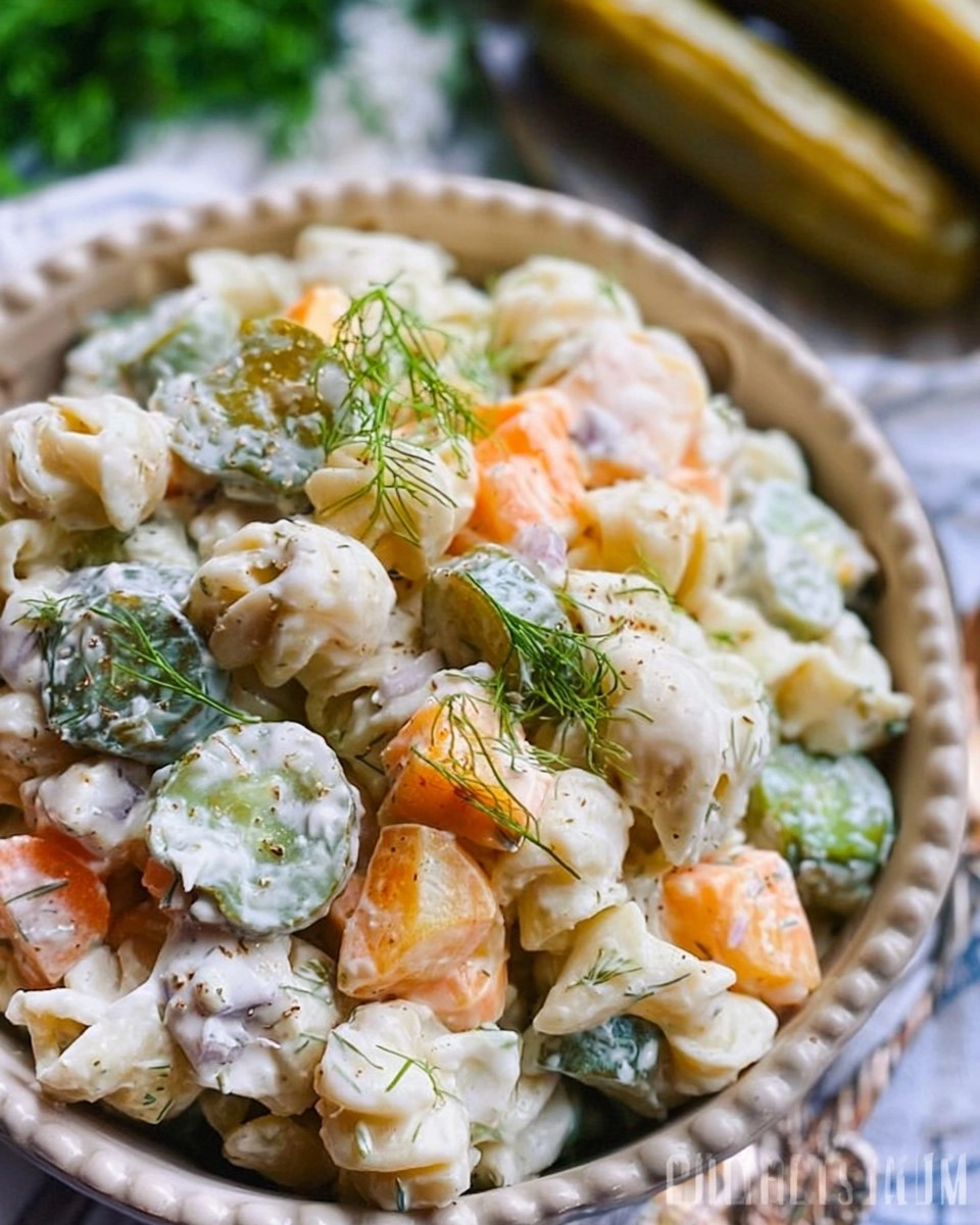 Creamy-Dill-Pickle-Pasta-Salad-Recipe