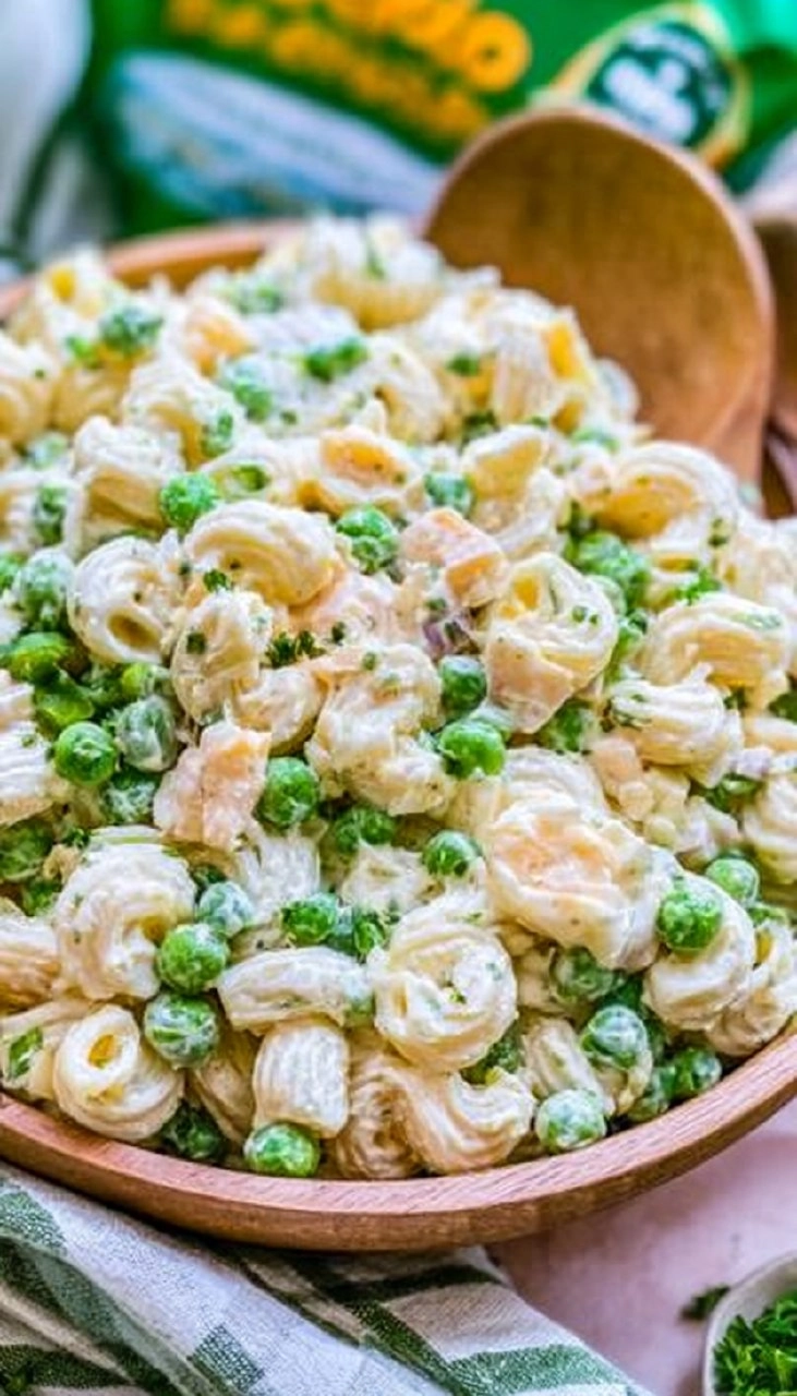 Creamy Ranch Pea Pasta Salad