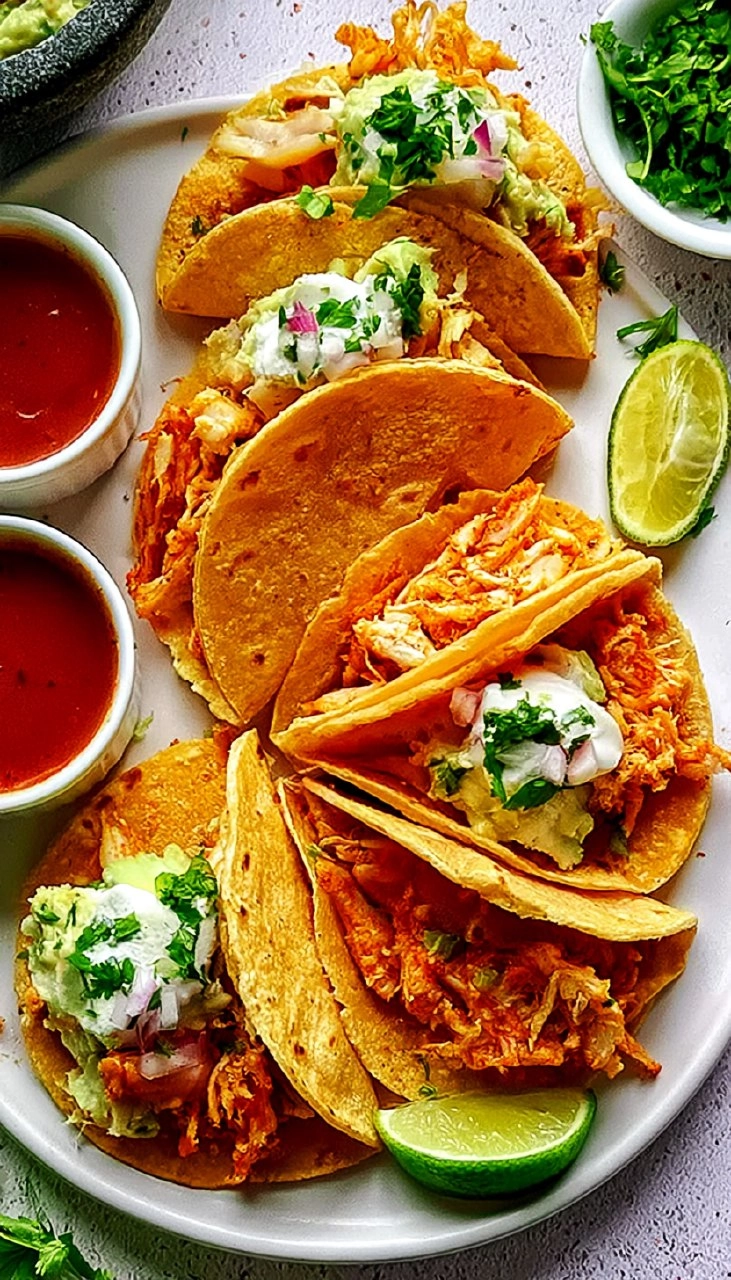 Crispy Baked Chicken Tacos