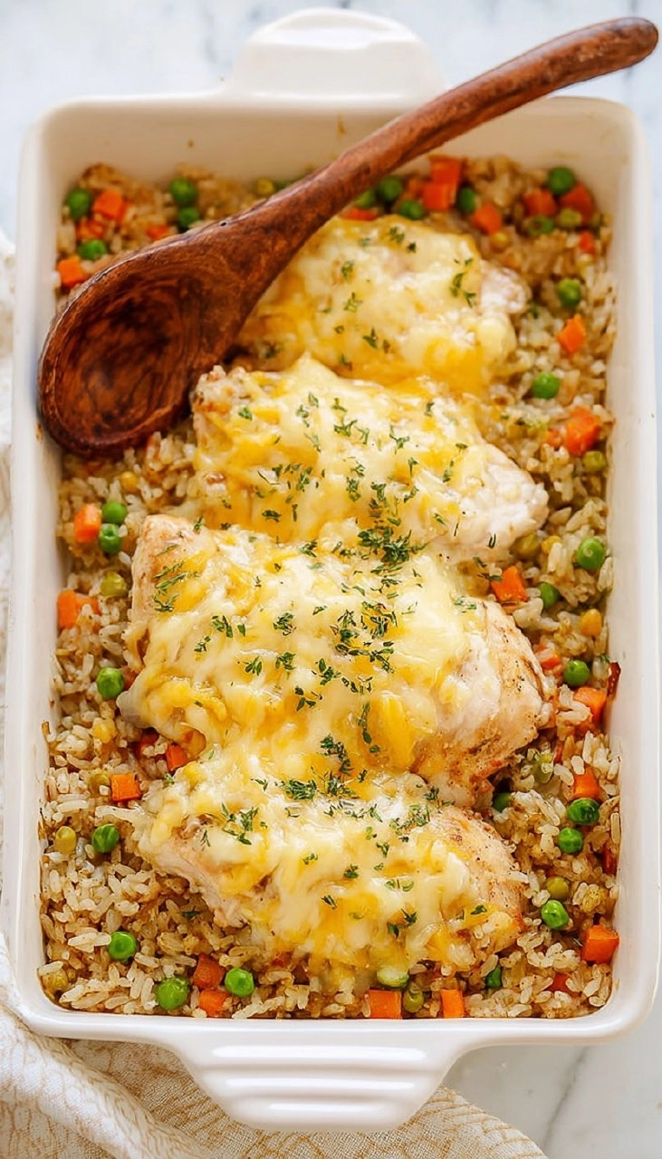 Easy Chicken and Rice Casserole