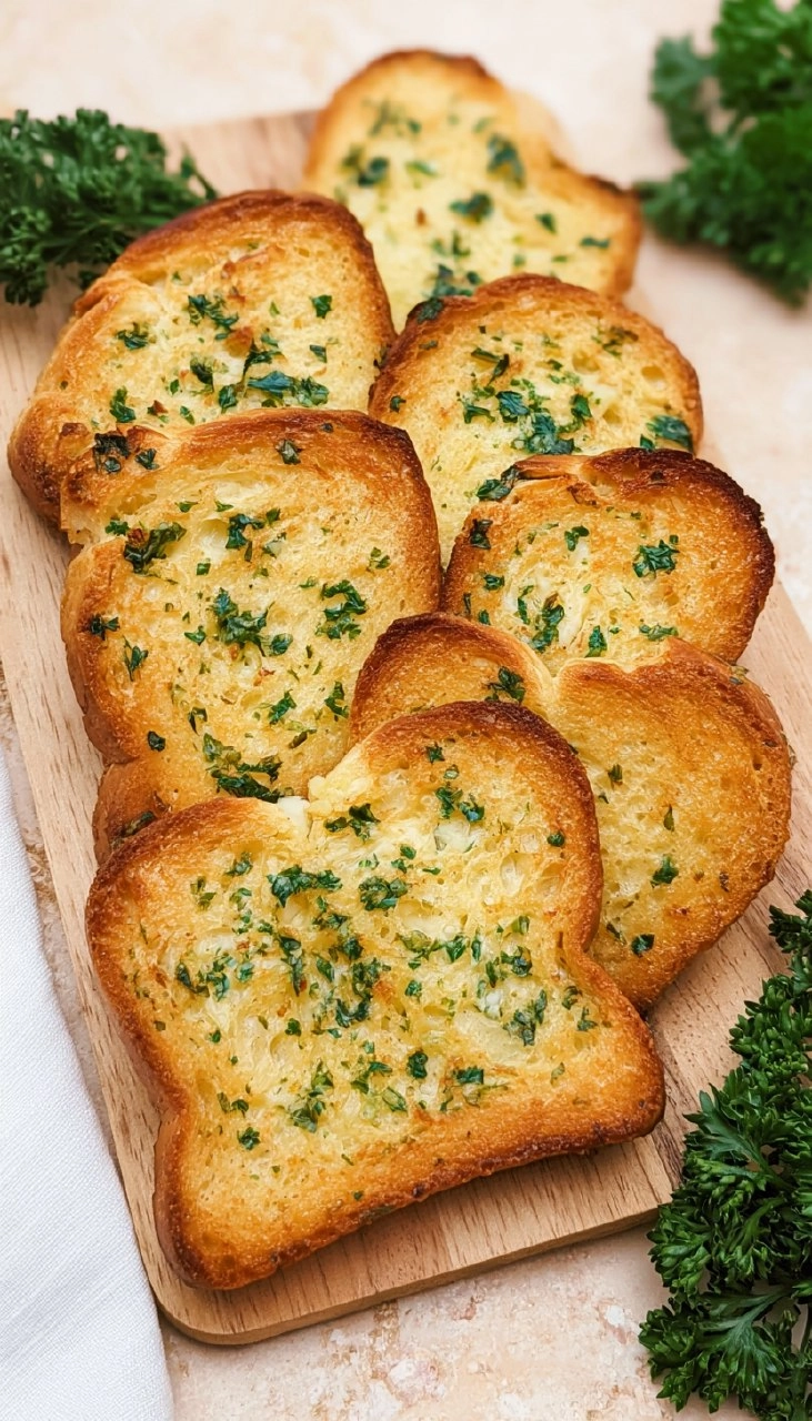Homemade Garlic Bread | Buttery Toasted Side for Pasta Night