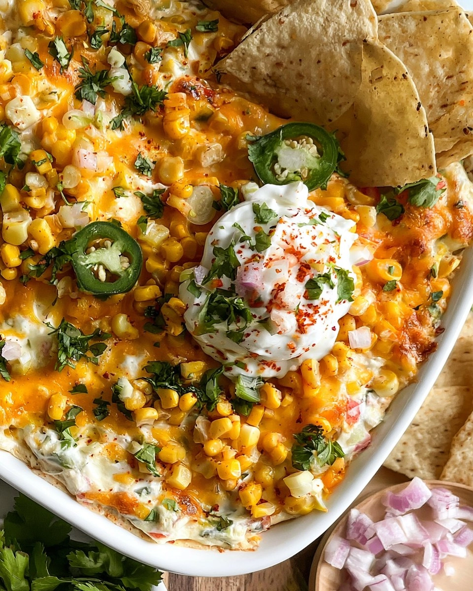 Mexican Street Corn Dip | Creamy Crowd-Pleasing Cookout Appetizer