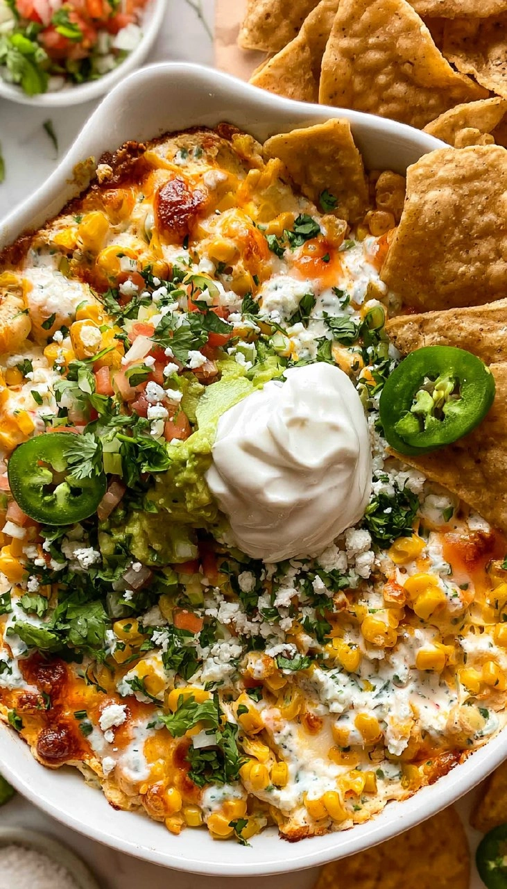 Mexican Street Corn Dip | Creamy Crowd-Pleasing Cookout Appetizer