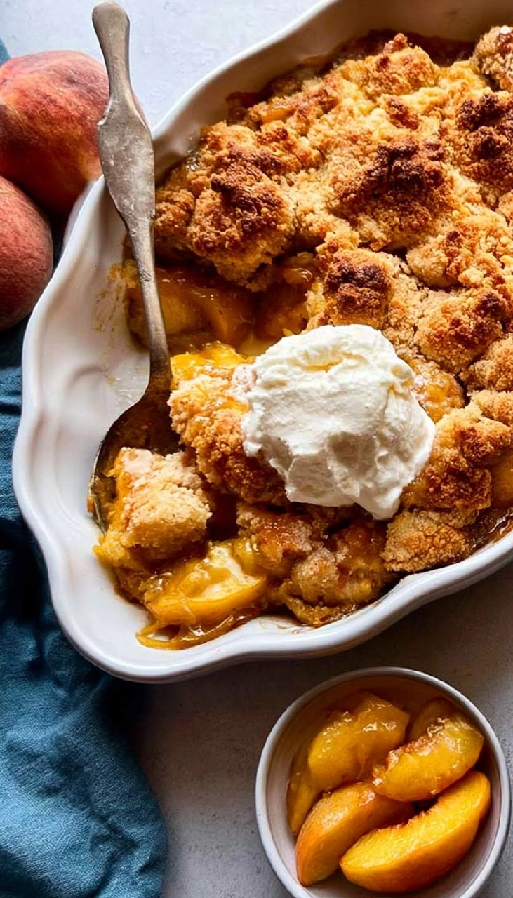 Peach Cobbler | Old-Fashioned Summer Fruit Dessert