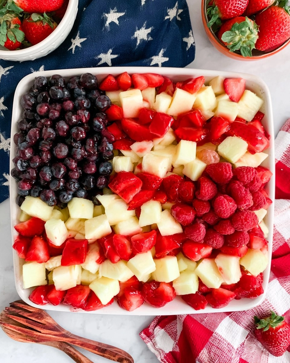 Red, White and Blue Fruit Salad | Patriotic Summer Side Dish