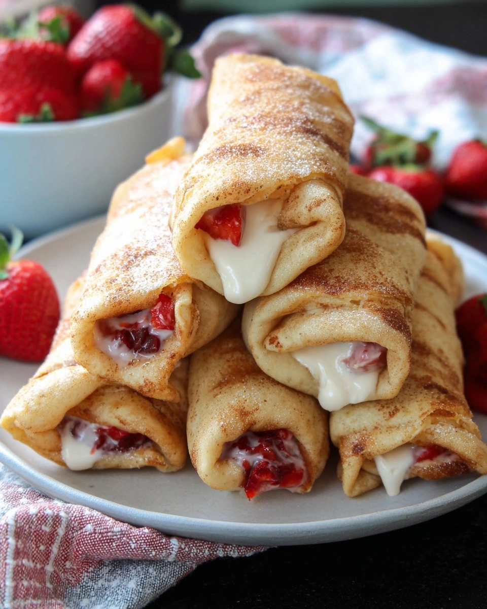 Strawberry Cheesecake Chimichangas