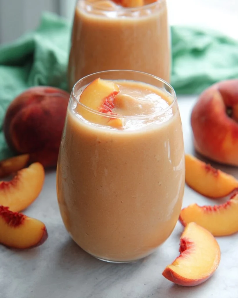 5-Minute-Peach-Smoothie-Recipe