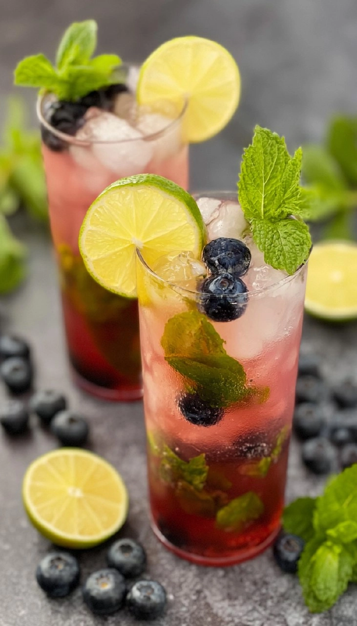 Blueberry Mojitos