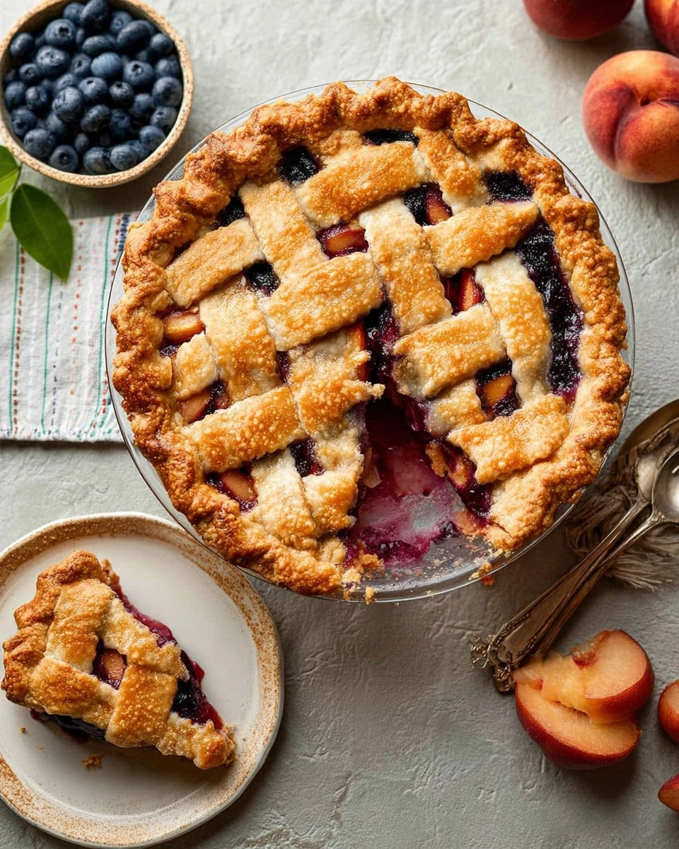 Blueberry Peach Pie