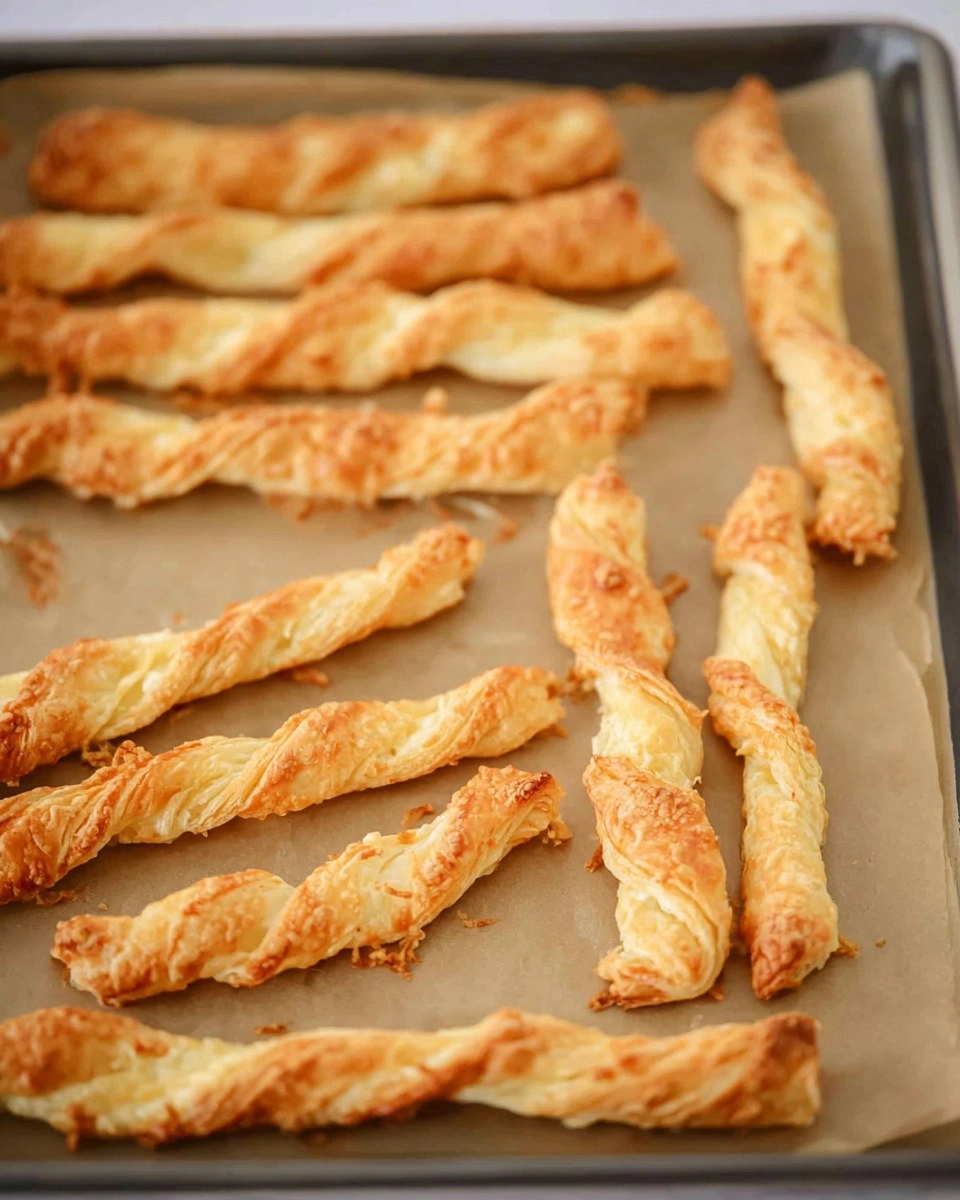 Cheese Twists with Puff Pastry