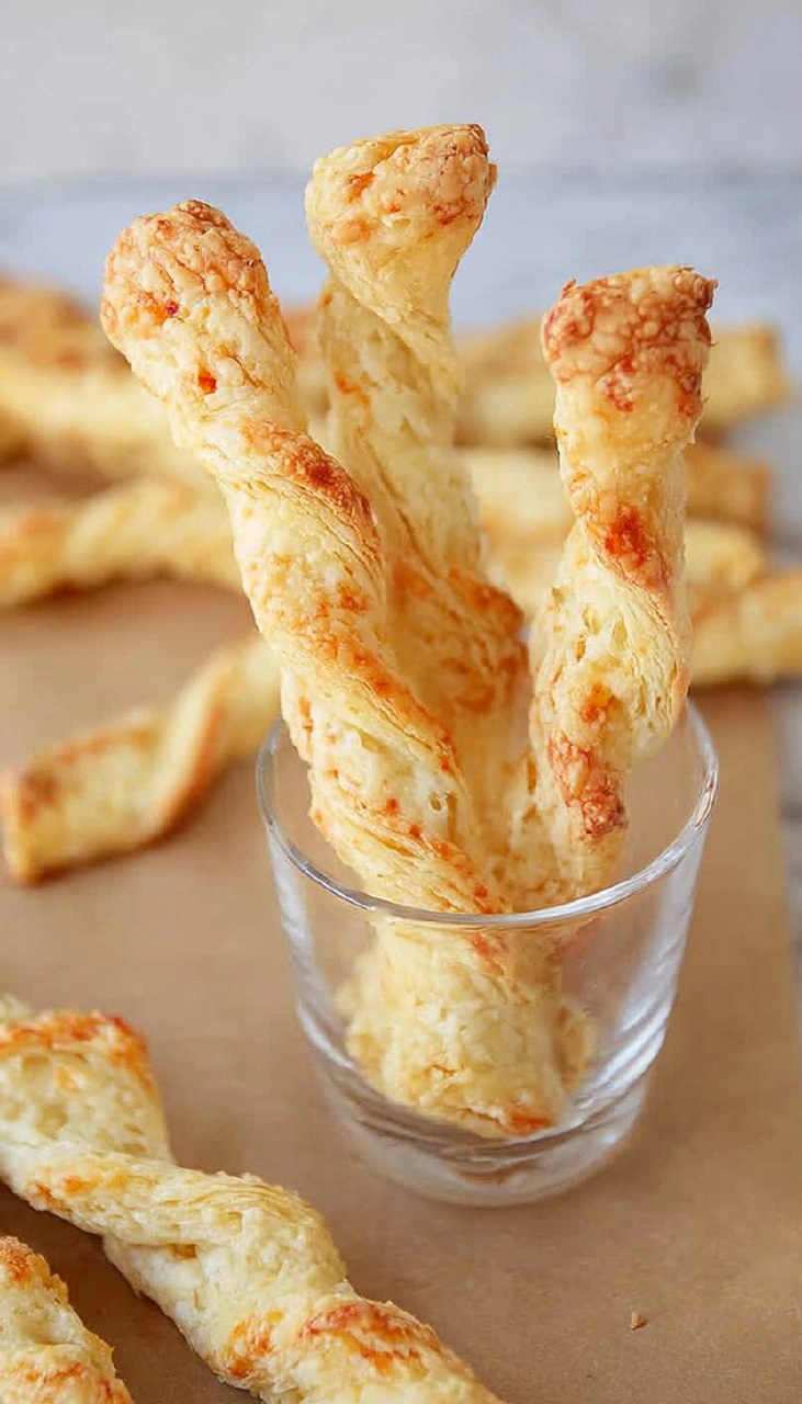 Cheese Twists with Puff Pastry