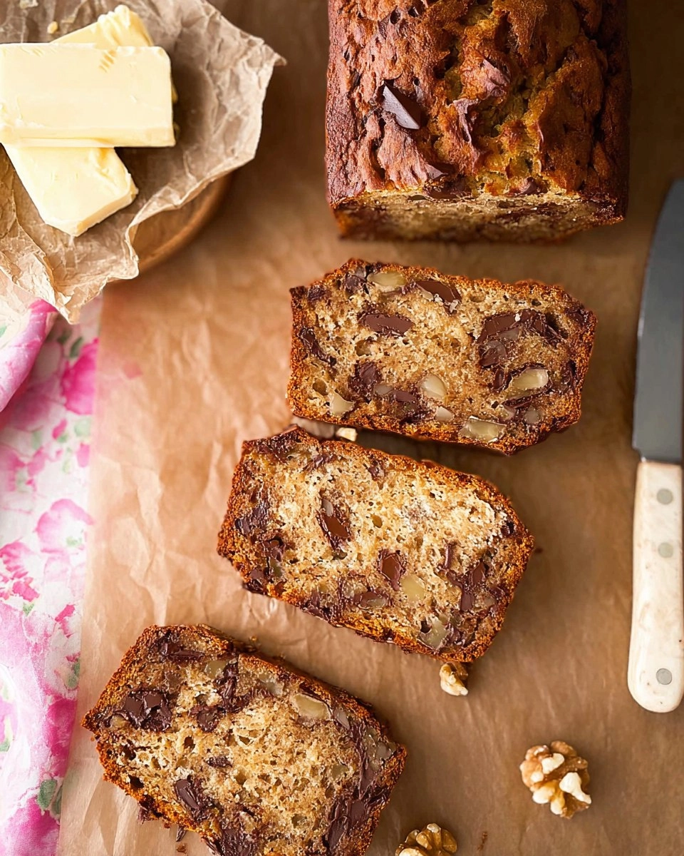 Chocolate Chip Walnut Banana Bread