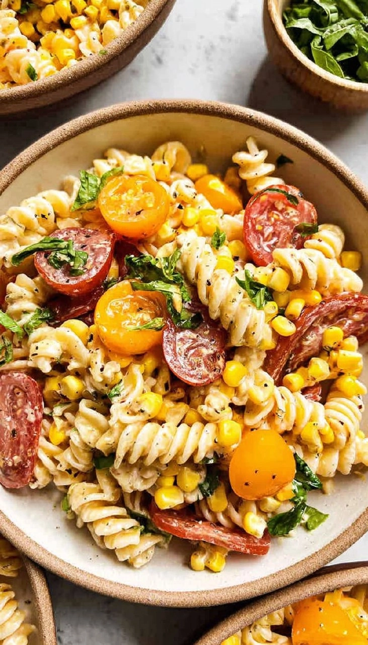 Corn and Tomato Pasta Salad