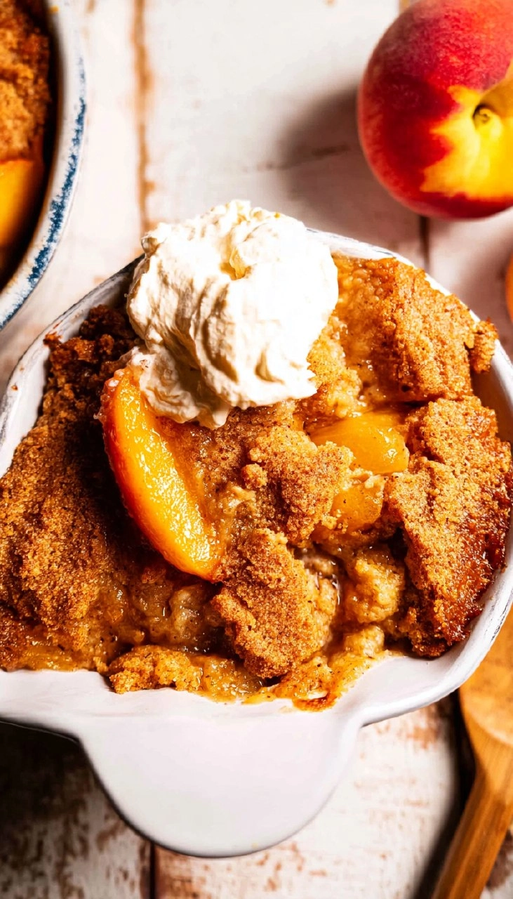 Easy Peach Cobbler (Gluten-Free, Naturally Sweetened)