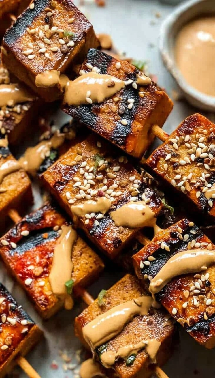 Grilled Tofu Skewers (Vegan)