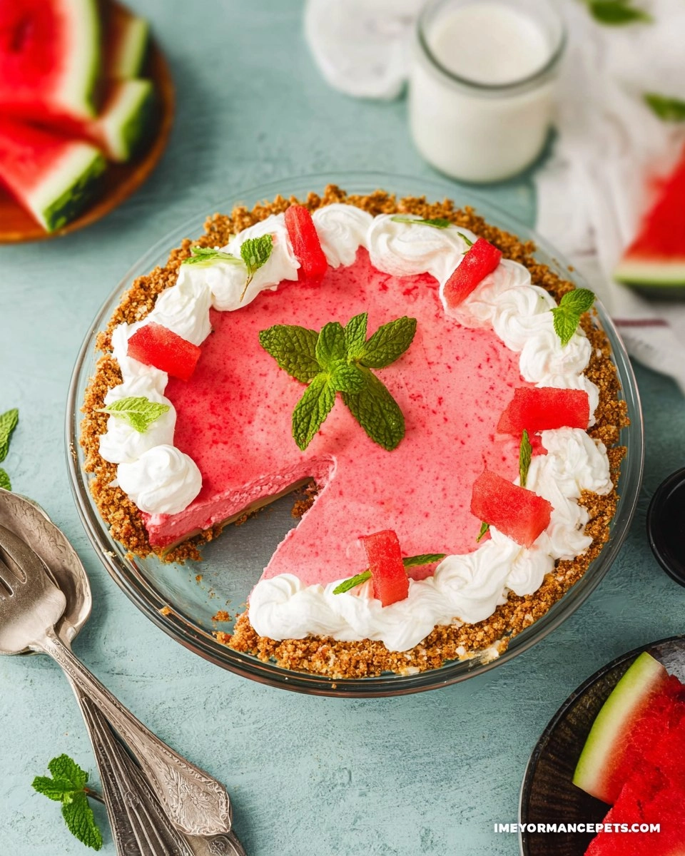 No-Bake Watermelon Pie: An Easy Summer Dessert