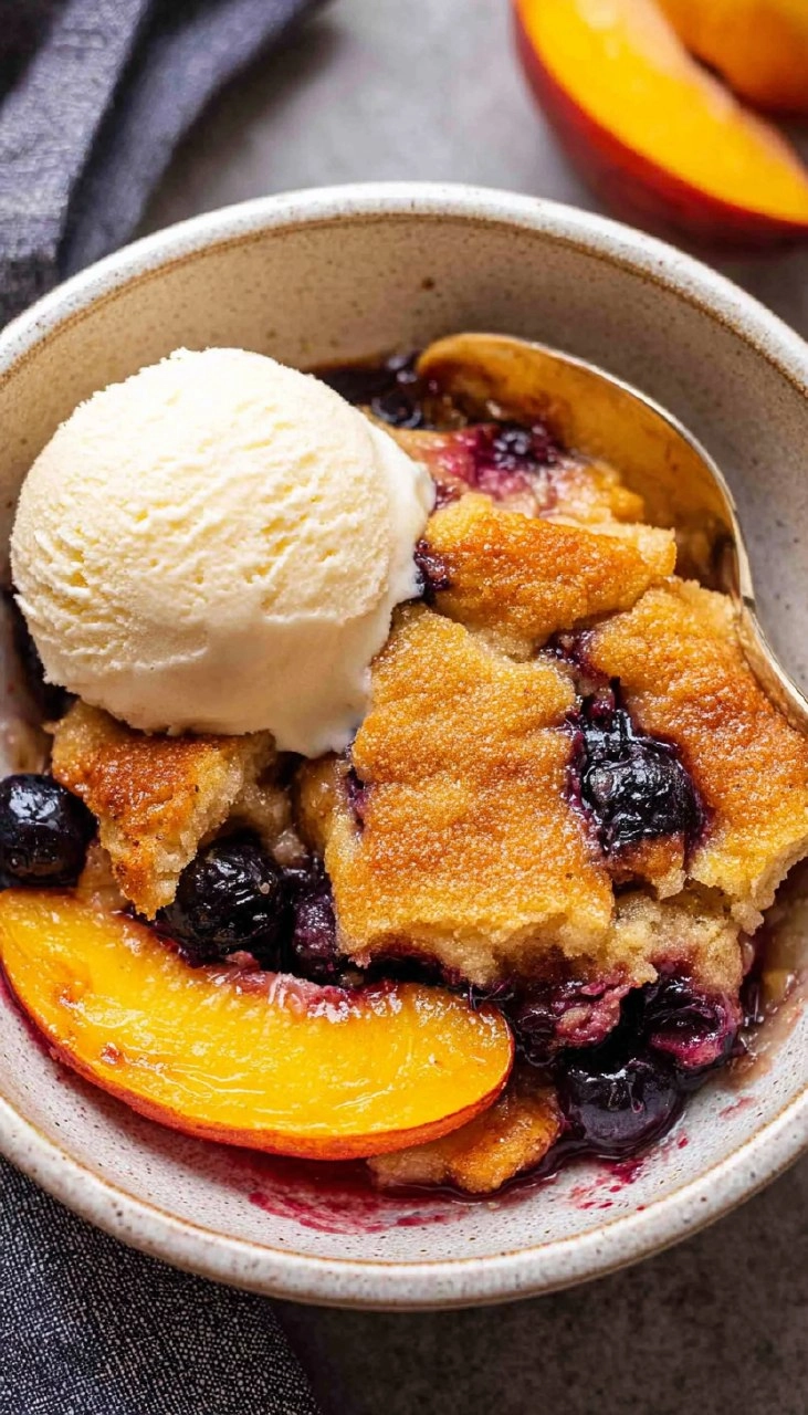 Peach Blueberry Cobbler 120 Peach Blueberry Cobbler