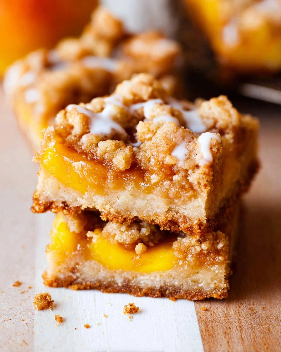 Peach Crumble Bars (Almond Flour, Paleo Gluten-Free)