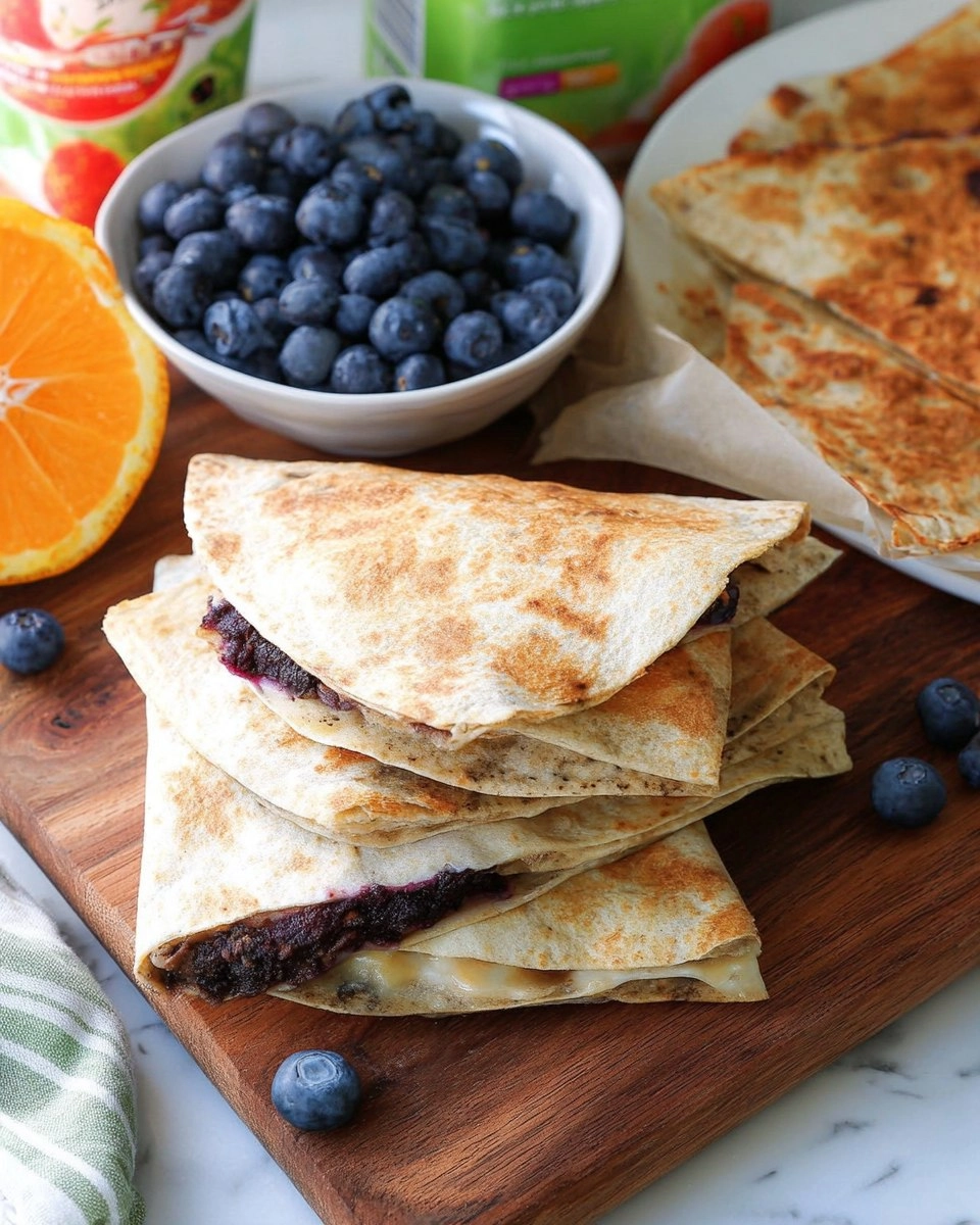 Blueberry Breakfast Quesadilla