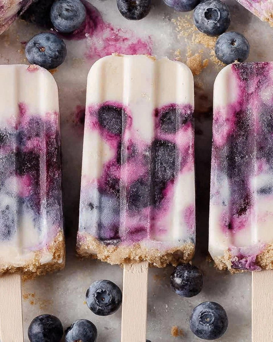 Blueberry Cheesecake Protein Popsicles 79 Blueberry Cheesecake Protein Popsicles