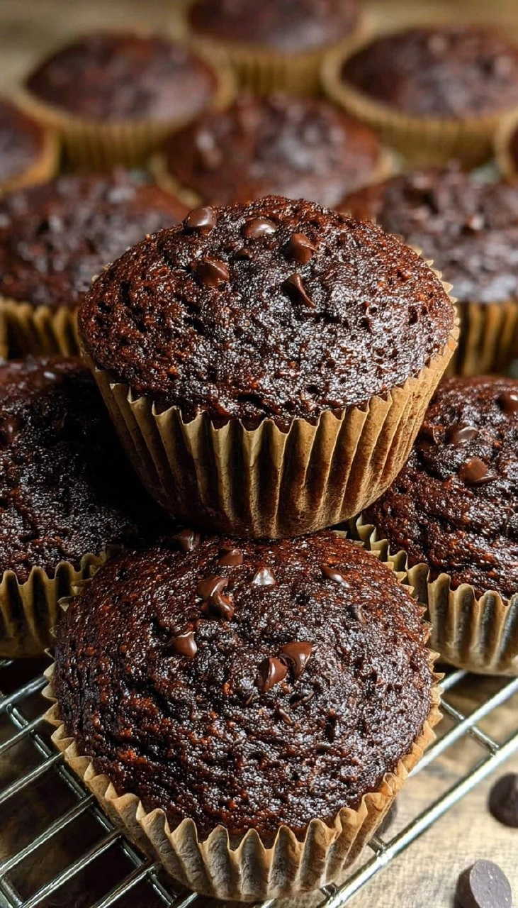Chocolate Zucchini Muffins