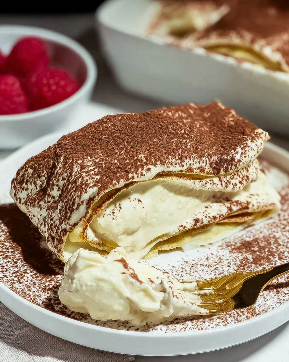 Cottage Cheese Tiramisu Crepe Roll 124 Cottage Cheese Tiramisu Crepe Roll