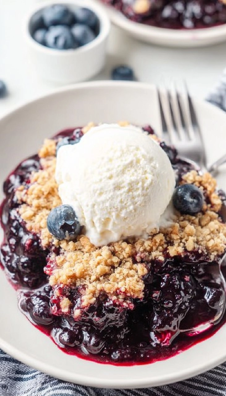 Easy Blueberry Crisp