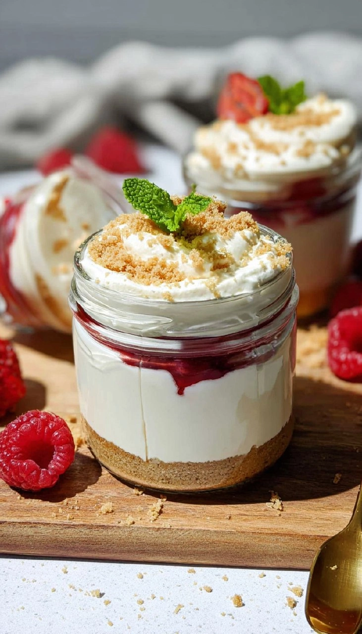 High Protein Cheesecake Jars
