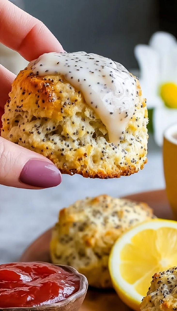 Lemon Poppy Seed Scones